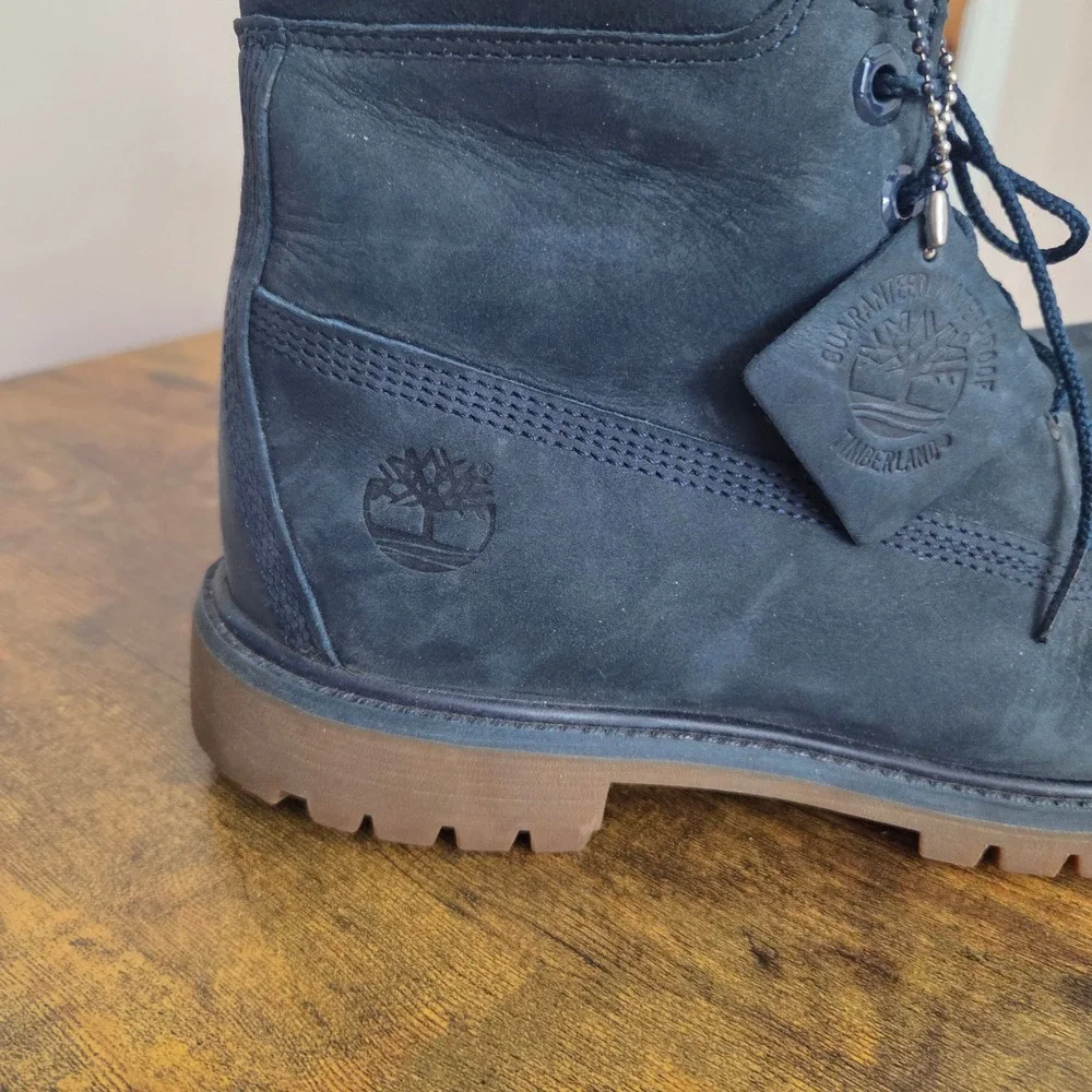 Timberland Premium 6-Inch Waterproof Boots Men's  9.5 M Gray Nubuck A3098